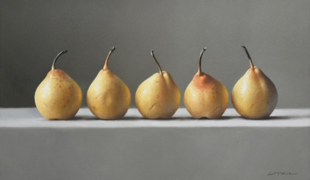 Still Life with Five Golden Pears